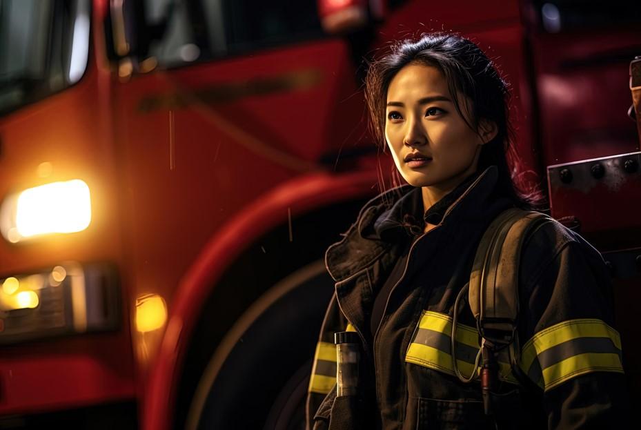 A firewomen