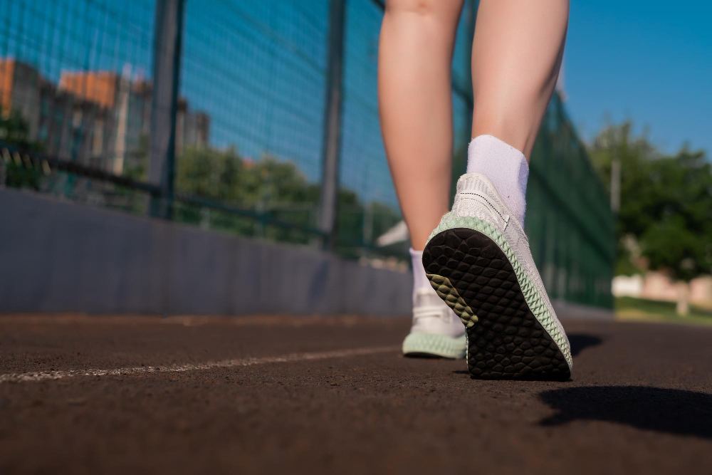 An athlete's feet